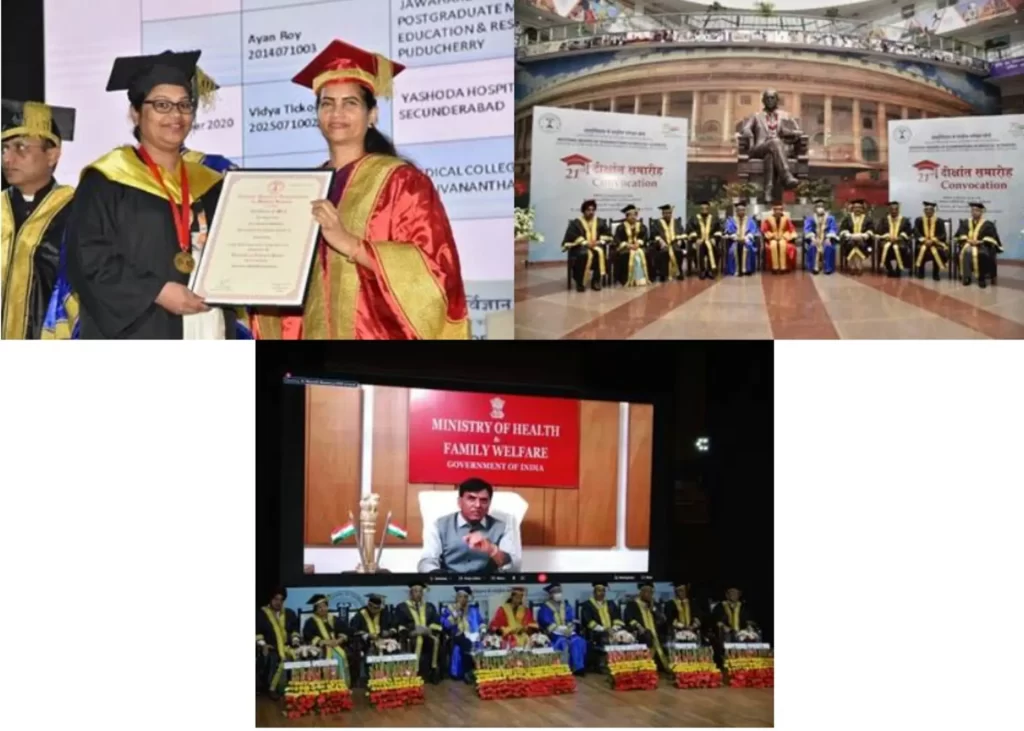 Union Health Minister Dr Mansukh Mandaviya Presides over the 21st Convocation of the National Board of Examinations in Medical Sciences