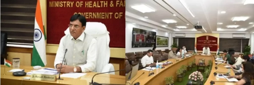 Union Health Minister Dr Mansukh Mandaviya interacts with State Health Ministers; reviews status and progress under “HarGharDastak 2.0”-1