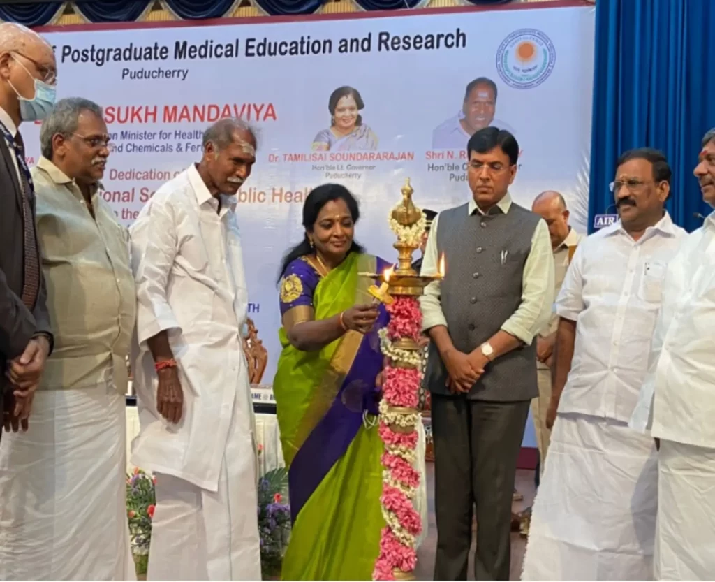 Any country that is keen in the path of growth and improvisation, should concentrate on research and development: Union Minister Shri Mansukh Mandaviya in Puducherry-1