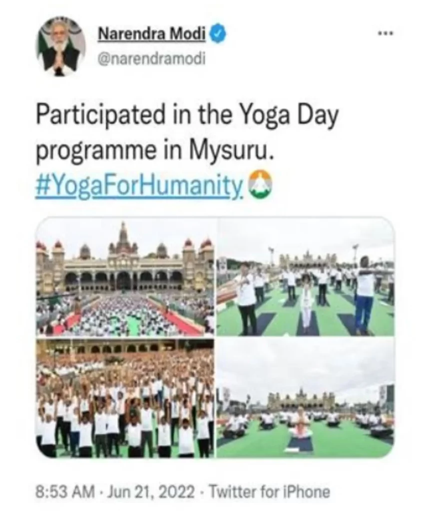 Prime Minister Leads International Yoga Day Celebration with Mass Yoga Demonstration in Mysuru-2
